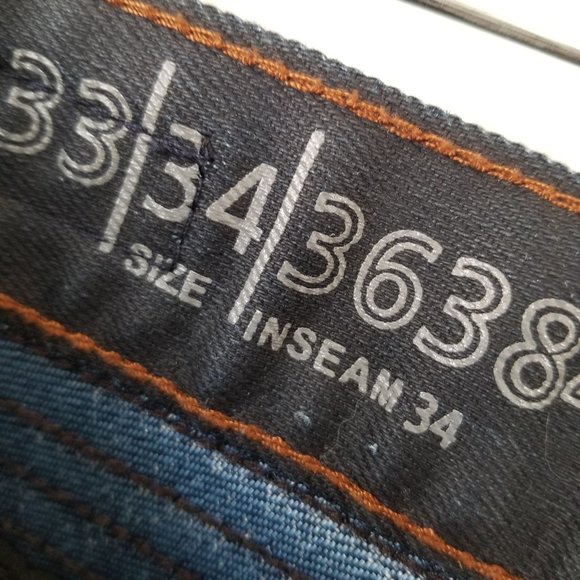 ROF Ring of Fire Slim Straight Men's Jeans Size 34X34 - Picture 5 of 13